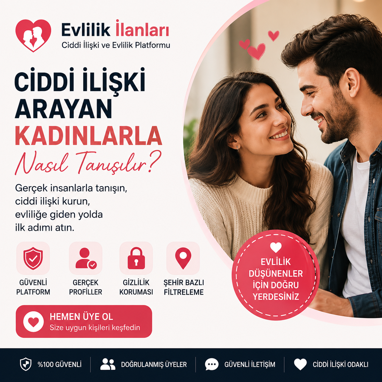 Türkiye’nin En Güvenilir Evlilik Sitesi